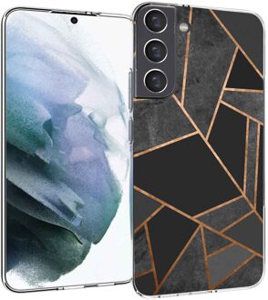 Imoshion Design hoesje voor de Samsung Galaxy S22 Plus - Black Graphic Meerkleurig