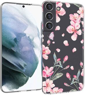 Imoshion Design hoesje voor de Samsung Galaxy S22 Plus - Blossom Watercolor Meerkleurig