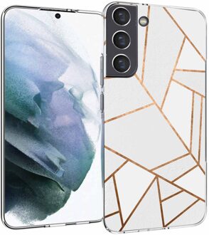 Imoshion Design hoesje voor de Samsung Galaxy S22 Plus - White Graphic Meerkleurig