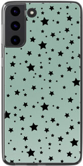 Imoshion Design hoesje voor de Samsung Galaxy S22 - Stars Mint Meerkleurig