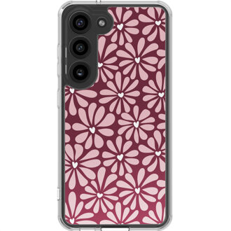 Imoshion Design hoesje voor de Samsung Galaxy S23 - Bloom Love Blush Meerkleurig