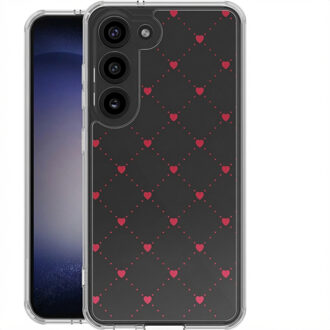 Imoshion Design hoesje voor de Samsung Galaxy S23 - Crush Check Transparant