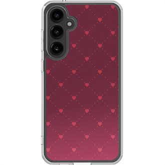 Imoshion Design hoesje voor de Samsung Galaxy S23 FE - Crush Check Coral Dust Rood