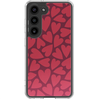 Imoshion Design hoesje voor de Samsung Galaxy S23 - Hearty Coral Dust Meerkleurig