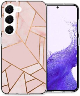 Imoshion Design hoesje voor de Samsung Galaxy S23 - Pink Graphic Meerkleurig