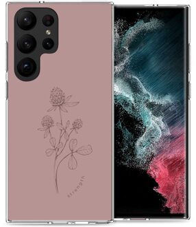 Imoshion Design hoesje voor de Samsung Galaxy S23 Ultra - Floral Pink Roze