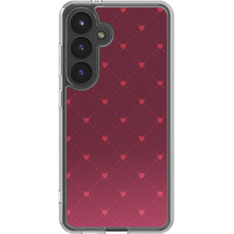 Imoshion Design hoesje voor de Samsung Galaxy S24 - Crush Check Coral Dust Rood