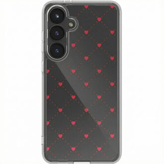 Imoshion Design hoesje voor de Samsung Galaxy S24 FE - Crush Check Transparant