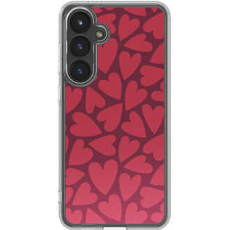 Imoshion Design hoesje voor de Samsung Galaxy S24 FE - Hearty Coral Dust Meerkleurig