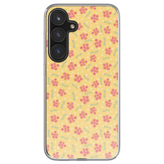 Imoshion Design hoesje voor de Samsung Galaxy S24 FE - Sunny Yellow Petite Flowers Meerkleurig