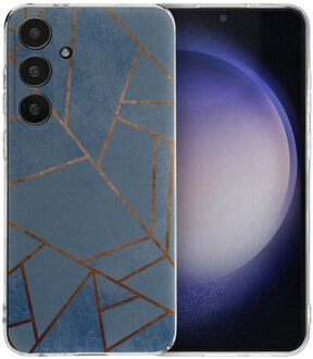 Imoshion Design hoesje voor de Samsung Galaxy S24 Plus - Blue Graphic Meerkleurig