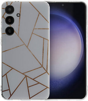 Imoshion Design hoesje voor de Samsung Galaxy S24 Plus - White Graphic Meerkleurig