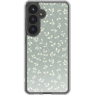 Imoshion Design hoesje voor de Samsung Galaxy S24 - Smoke Green Flowers Groen
