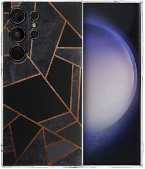 Imoshion Design hoesje voor de Samsung Galaxy S24 Ultra - Black Graphic Meerkleurig