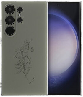 Imoshion Design hoesje voor de Samsung Galaxy S24 Ultra - Floral Green Meerkleurig