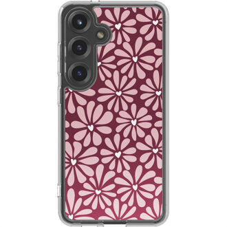 Imoshion Design hoesje voor de Samsung Galaxy S25 - Bloom Love Blush Meerkleurig