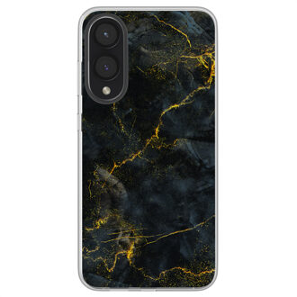 Imoshion Design hoesje voor de Samsung Galaxy S25 Edge - Black Marble Meerkleurig