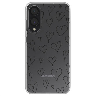Imoshion Design hoesje voor de Samsung Galaxy S25 Edge - Hearts Transparant