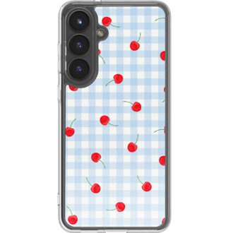 Imoshion Design hoesje voor de Samsung Galaxy S25 FE - Cherry Check Meerkleurig