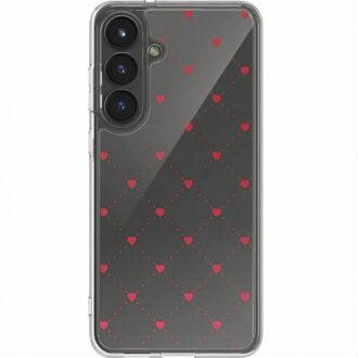 Imoshion Design hoesje voor de Samsung Galaxy S25 FE - Crush Check Transparant