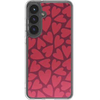 Imoshion Design hoesje voor de Samsung Galaxy S25 FE - Hearty Coral Dust Meerkleurig
