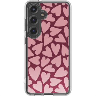 Imoshion Design hoesje voor de Samsung Galaxy S25 - Hearty Blush Meerkleurig