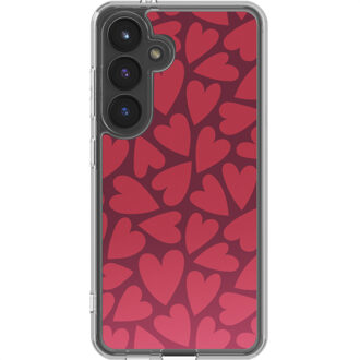 Imoshion Design hoesje voor de Samsung Galaxy S25 - Hearty Coral Dust Meerkleurig