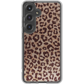 Imoshion Design hoesje voor de Samsung Galaxy S25 - Leopard Mood Bruin