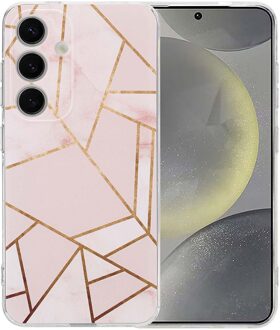 Imoshion Design hoesje voor de Samsung Galaxy S25 - Pink Graphic Meerkleurig