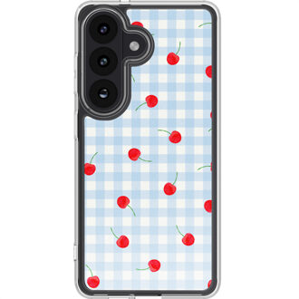 Imoshion Design hoesje voor de Samsung Galaxy S26 - Cherry Check Meerkleurig