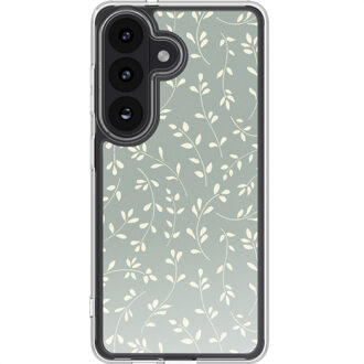 Imoshion Design hoesje voor de Samsung Galaxy S26 - Smoke Green Flowers Meerkleurig