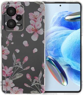 Imoshion Design hoesje voor de Xiaomi Redmi Note 12 Pro (5G) - Blossom Watercolor Meerkleurig