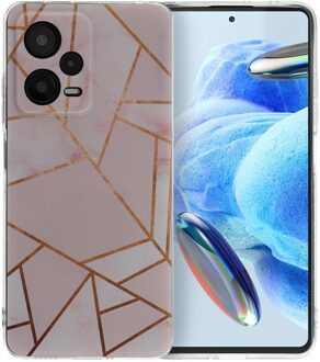 Imoshion Design hoesje voor de Xiaomi Redmi Note 12 Pro (5G) - Pink Graphic Meerkleurig