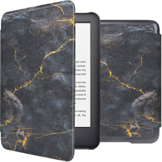 Imoshion Design Slim Hard Case Bookcase voor de Amazon Kindle (2024) / Amazon Kindle (2022) 11th gen - Black Marble Zwart - 6