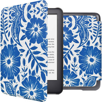 Imoshion Design Slim Hard Case Bookcase voor de Amazon Kindle (2024) / Amazon Kindle (2022) 11th gen - Flower Tile Meerkleurig - 6