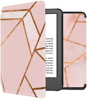 Imoshion Design Slim Hard Case Bookcase voor de Amazon Kindle (2024) / Amazon Kindle (2022) 11th gen - Pink Graphic Roze - 6