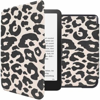 Imoshion Design Slim Hard Case Bookcase voor de Amazon Kindle Paperwhite (2024) / Paperwhite Signature Edition (2024) / Colorsoft (2024) / Colorsoft Signature Edition (2024) - Leopard Meerkleurig