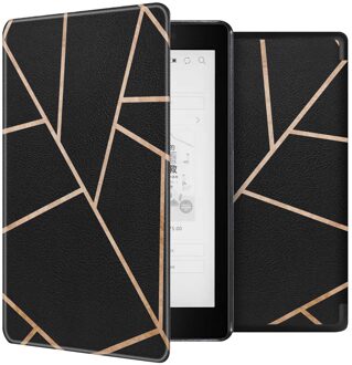 Imoshion Design Slim Hard Case Bookcase voor de Kobo Aura One - Black Graphic Meerkleurig - 7.8