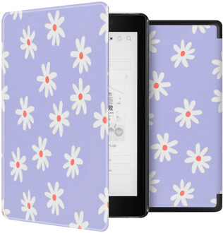Imoshion Design Slim Hard Case Bookcase voor de Kobo Aura One - Flowers Distance Meerkleurig - 7.8