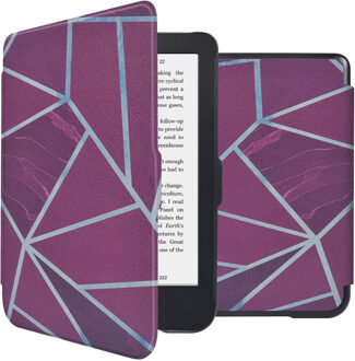Imoshion Design Slim Hard Case Bookcase voor de Kobo Clara 2E / Tolino Shine 4 - Bordeaux Graphic Meerkleurig - 6