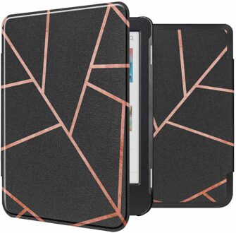 Imoshion Design Slim Hard Case Bookcase voor de Kobo Clara Colour / BW - Black Graphic Zwart - 6