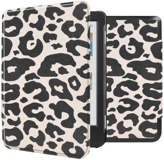 Imoshion Design Slim Hard Case Bookcase voor de Kobo Clara Colour / BW - Leopard Meerkleurig - 6