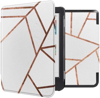 Imoshion Design Slim Hard Case Bookcase voor de Kobo Clara Colour / BW - White Graphic Meerkleurig - 6