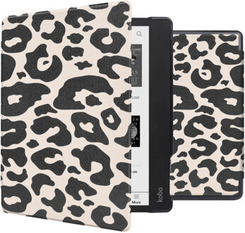 Imoshion Design Slim Hard Case Bookcase voor de Kobo Elipsa 2E - Leopard Meerkleurig - 10.3