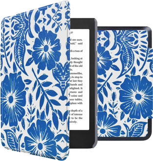 Imoshion Design Slim Hard Case Bookcase voor de Kobo Nia - Flower Tile Meerkleurig - 6