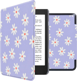 Imoshion Design Slim Hard Case Bookcase voor de Kobo Nia - Flowers Distance Meerkleurig - 6