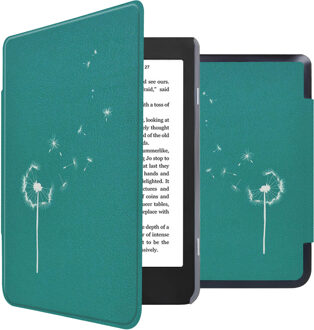 Imoshion Design Slim Hard Case Bookcase voor de Kobo Nia - Green Dandelion Meerkleurig - 6