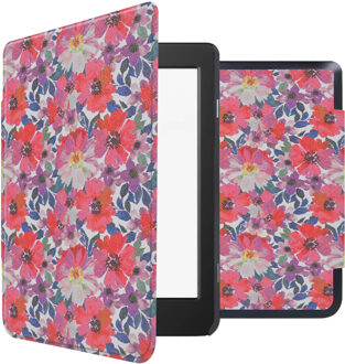 Imoshion Design Slim Hard Case Bookcase voor de Tolino Page 2 - Flower Watercolor Meerkleurig - 6