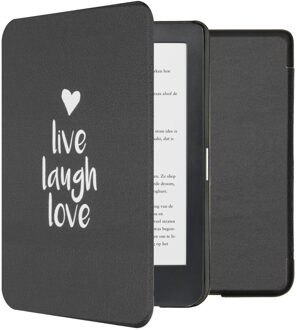 Imoshion Design Slim Hard Case Booktype Kobo Clara HD tablethoes - Live Laugh Love