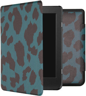 Imoshion Design Slim Hard Case Booktype Kobo Nia tablethoes - Green Leopard